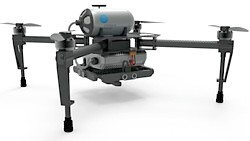 Wasserstoff-Drohne Grafik