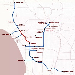 Los Angeles-Netzwerk Grafik