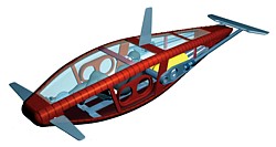 Tret-U-Boot mit Flossenantrieb von Ciamillo - Grafik
