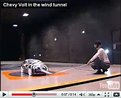 Volt-Modell im Windtunnel YouTube Standfoto