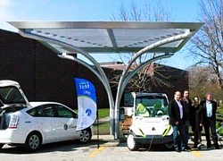 Carbon Day Automotive Solar-Ladestation