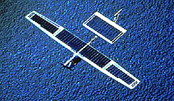 Solarflugzeug Solar Challenger Aufsicht