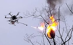 Flammenwerfer-Drohne