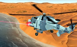 Hubschrauber-Laser Grafik