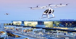 Volocopter am Flughafen Frankfurt Montage