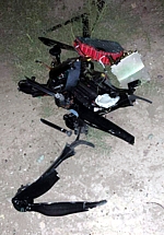 Abgeschossene Drohne in Bagdad