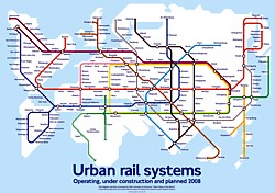 World Metro Map Grafik