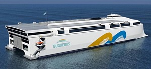 Fähre der Incat Tasmania Grafik