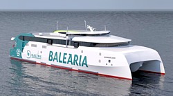 Schnellfähre der Baleària Grafik
