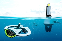 Mikroplastik-Drohne Grafik