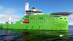 Schiff der Bibby Marine Grafik