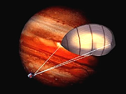 KiteShip vor Jupiter Grafik