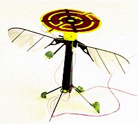 RoboBee mit Elektrostatik-Halterung