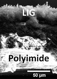 LIG/Polyimid-Verbund