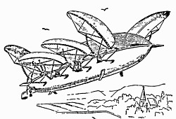 Custead-Luftschiff Grafik