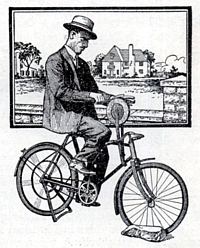 Fahrrad-Schleifstein Grafik von 1936
