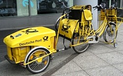 Lieferrad der Deutschen Post