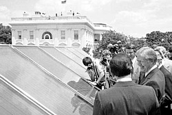 Solarthermieanlage auf dem Weißen Haus 1979