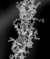 Nanopartikel auf Nanodraht