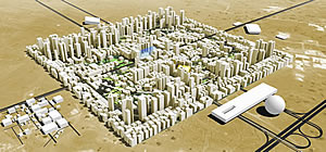 Koolhaas-Entwurf für Ras al-Khaima Grafik