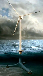 Windturbinenfundament Grafik