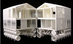 Floating House Lake Huron Strukturmodell