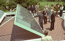 Solarthermieanlage auf dem Weißen Haus 1979