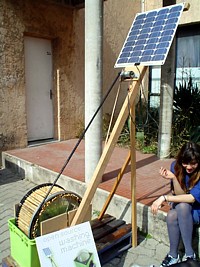 Solarbetriebene Waschmaschine