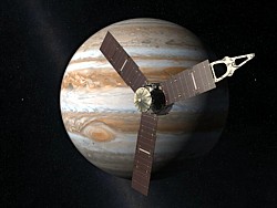 Juno vor Jupiter Montage