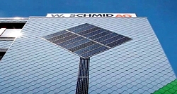 Solarfassade der Firma Schmid AG