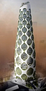 Vertical Oasis Building Grafik