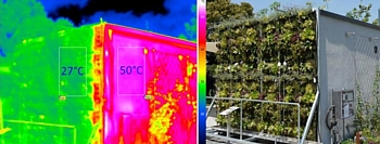 Thermografie der Versuchsanordnung