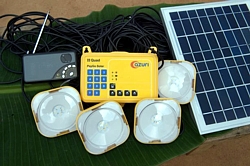 Azuri quad solar lighting pack
