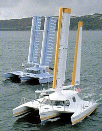 Starrsegel-Boote Zefyr und Planesail