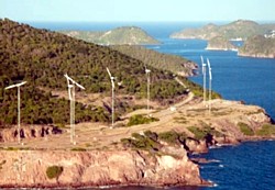 Windpark auf Guadeloupe