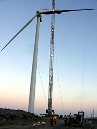Fermeuse Windpark im Bau