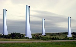Windenergiesäulen Grafik