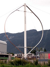 Darrieus-Rotor in Martigny