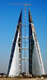 Bahrain World Trade Center im Bau