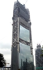 Pearl Pearl River Tower im Bau